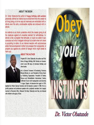 cover image of OBEY YOUR INSTINCTS